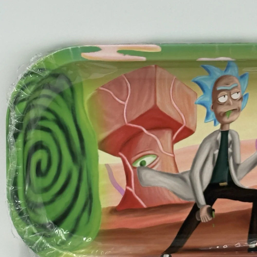 Rick & Morty Grinder‎ Rolling Tray Metal Lightweight Gifting NEW